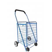 #C-152-BL, M Size Shopping Cart with 2 Metal Wheels-1PC/CS,5pcs/big case