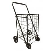 #C-158-BK, Heavy Duty L Size Shopping Cart with 4 Rubber Wheels-1PC/CS,3pcs/big cs
