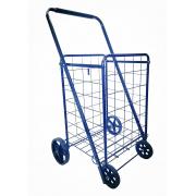 #C-158-BL, Heavy Duty Blue L Size Shopping Cart with 4 Rubber Wheels-1PC/CS,3pcs/big cs