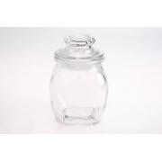 7OZ/ 200ml Glass Jar with Glass Lid and PE Seal-36PCS/CS