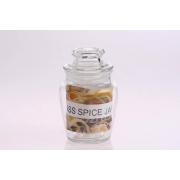  #8252,5.5OZ/160ml Glass Spice Jar with Glass Lid and PE Seal-36PCS/CS