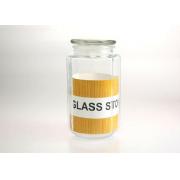 #8218 1130ml/38 OZ Glass Jar with Glass Lid with PE Seal-12PCS/CS