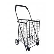 #C-152-BK, M Size Shopping Cart with 2 Metal Wheels-1PC/CS,5pcs/big case