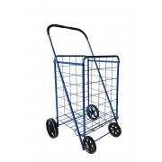 #C-154-BL, L Size Shopping Cart with 4 Rubber Wheels-1PC/CS,3pcs/big case