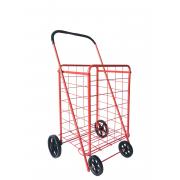 #C-154-RD,L Size Shopping Cart with 4 Rubber Wheels-1PC/CS,3pcs/big case