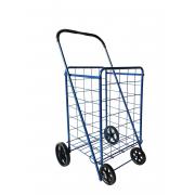 #NC-154-BL,L Size Shopping Cart with 4 Rubber Wheels-3PCS/CS