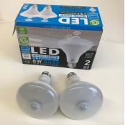 #48651, Greenlite 2PC 3000K 8W BR30 (=65W) LED Motion Sensor Occupancy Bulb Light 24PCS/CS 