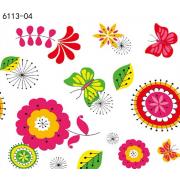 #6113-04, 14mm thick clear background PVC Table Cloth-54