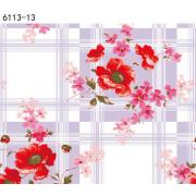 #6113-13, 14mm thick clear background PVC Table Cloth-54