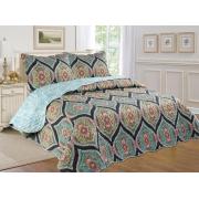 #512-115, King Size Quilt Set with Multiple Color Prints