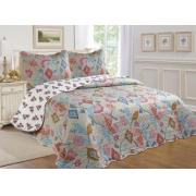 #512-117, King Size Quilt Set with Multiple Color Prints