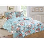 Full/Queen Size Quilt Set with Multiple Color Prints
