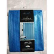 #1754-BL, Blue Color 2D PEVA Shower Curtain-12PCS/CS