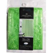 #1754-GR, Green Color 2D PEVA Shower Curtain-12PCS/CS