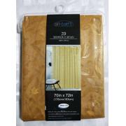 #1754-WHT, Wheat Color 2D PEVA Shower Curtain-12PCS/CS