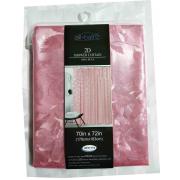 #1754-PK, Pink Color 2D PEVA Shower Curtain-12PCS/CS
