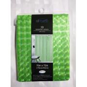 #1793-GR, Green Color 3D PEVA Shower Curtain-12PCS/CS