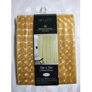 #1793-BG, Beige Color 3D PEVA Shower Curtain-12PCS/CS