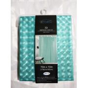 #1793-Aqua, 3D PEVA Shower Curtain-12PCS/CS