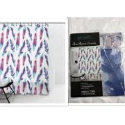 #1750-29,PEVA Shower Curtain with 12 Hooks-12PCS/CS