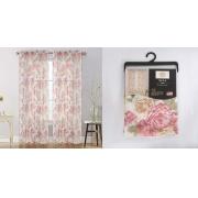 #P-078 Nina Rose Color Dolly Print Window Curtain Panel-24PCS/CS	