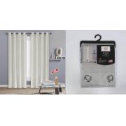 #P-017, Maria L-Silver Color Faux Silk Window Curtain Panel-24PCS/CS	