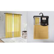#P-091,Angela Gold Pocket Rod Polyester Window Curtain Panel-24PCS/CS	