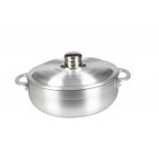 #2182, No.14 (Dia38x13cmH) Aluminum Caldero with Aluminum Lid-6 PCS/CS	