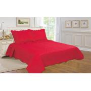 #512-113， King Size Quilt Set Solid True Red Color