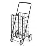 #C-160-BK, Heavy Duty L Size Shopping Cart with 4 Metal Wheels -1PC/CS