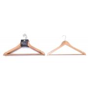 #3016, 5PC Grade B Wooden Hangers with Notch and Chrome Hook-24 SETS/CSgrade B