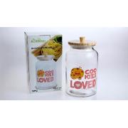 109oz/3220ml Glass Jar with Pine Lid 6PCS/CS
