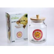 65oz/1920ml Glass Jar with Pine Lid 6PCS/CS