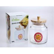 47oz/1440ml Glass Jar with Pine Lid 12PCS/CS