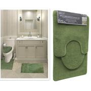 #1408-6, 7mm pile Sage Green color 3PC Solid bath mat-12sets/cs