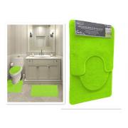 #1408-8, 7mm pile Lime Green color 3PC Solid bath mat-12sets/cs