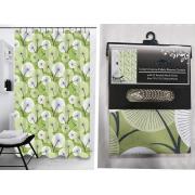 #1413-2,180g Canvas Fabric Printed Shower Curtain- 12 pcs/cs
