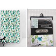 #1413-9,180g Canvas Fabric Printed Shower Curtain- 12 pcs/cs