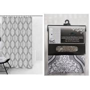 #1413-19,180g Canvas Fabric Printed Shower Curtain- 12 pcs/cs