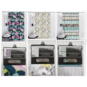 #1413-mix1,180g Canvas Fabric Printed Shower Curtain- 12 pcs/cs