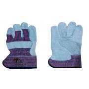 #G117 Cowhide Leather Plam Gloves - 12 Pairs/bag