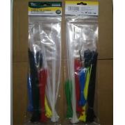 #CT101, 100-Pack Cable Tie Combo in Multi-Color - 25 PCS/CS
