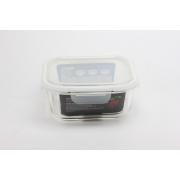 1200ml/40.6OZ square glass food container