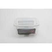 2200ml/74.4oz square glass food container