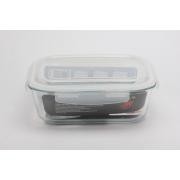2260ml/76.4OZ Rectangle glass food container